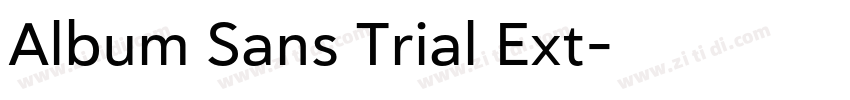 Album Sans Trial Ext字体转换